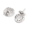 Brass Cubic Zirconia Peg Bails KK-P271-11P-2