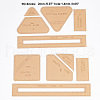 DELORIGIN 2 Sets 2 Styles Acrylic Card Bag Templates DIY-DR0001-14-2