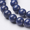 Natural Mashan Jade Round Beads Strands G-D263-8mm-XS09-5