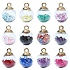 36Pcs 5 Styles Glass Pendants GLAA-YW0003-52-1