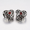 Tibetan Style Alloy Rhinestone European Beads PALLOY-F200-06F-1