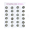 304 Stainless Steel Ear Studs STAS-I113-01B-3