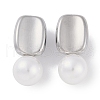 Tarnish Resistant 304 Stainless Steel Stud Earrings EJEW-C105-04P-2