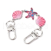 Ocean Theme Alloy Enamel Link Purse Strap Extenders AJEW-BA00124-03-1