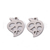 Non-Tarnish 201 Stainless Steel Pendants STAS-S110-079P-1