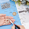 Unicraftale 60Pcs 2 Size 304 Stainless Steel Stud Earring Finding STAS-UN0054-97-4