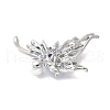 Butterfly Alloy Rhinestone Brooches for Backpack Clothes JEWB-M067-01S-2