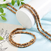 GOMAKERER 3 Strands Natural Picture Jasper Beads Strands G-GO0001-55-4