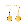 304 Stainless Steel Dangle Earrings EJEW-P001-A03-G-1