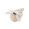 Natural Cowrie Shell & Glass Seed Beads Pendants PALLOY-MZ00323-4