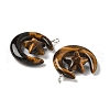 Natural Tiger Eye Pendants G-Z086-01P-25-2
