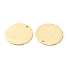Ion Plating(IP) 201 Stainless Steel Pendants STAS-A056-10AG-3