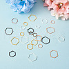 Craftdady 120Pcs 12 Style Alloy Linking Rings FIND-CD0001-01-14