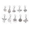 10Pcs 10 Styles Tibetan Style Alloy Pendant Decorations HJEW-JM03201-2