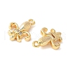 Brass Micro Pave Clear Cubic Zirconia Pendants X-KK-U064-10G-2