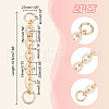 Unicraftale 2Pcs Alloy with Acrylic Oval Link Purse Strap Extenders FIND-UN0003-17-3