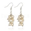 Mother's Day Jewellery Grade A Pearl Beads Earrings X-EJEW-JE00949-01-1