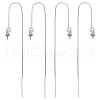 Beebeecraft 10Pcs Brass Stud Earring Findings KK-BBC0004-09P-1