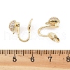 Brass Clip-on Earrings Findings KK-K371-27B-G-3