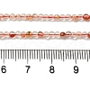 Natural Red Hematoid Quartz/Ferruginous Quartz Beads Strands G-B090-A10-02-5