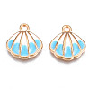 Alloy Enamel Pendants ENAM-Q446-001A-RS-2