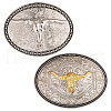 CHGCRAFT 2Pcs 2 Styles Alloy Smooth Buckles FIND-CA0009-32-1