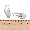 316 Stainless Steel Leverback Earring Findings STAS-Q353-03A-P-3
