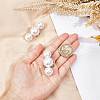 Plastic Imitation Pearl Shoe Decoration FIND-WH0155-050A-3