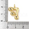Rack Plating Brass Micro Pave Cubic Zirconia Pendants KK-A200-24G-F-3