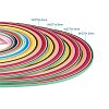 Rectangle 36 Colors Quilling Paper Strips DIY-PH0008-03A-2