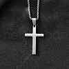 304 Stainless Steel Pendant Necklaces NJEW-P329-03B-P-1