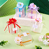 Clear PVC Candy Gift Packaging Boxes with Ribbon & Artificial Flower CON-TAC0001-20E-21