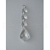 Transparent Glass Pendants for Curtains X-GLAA-WH0002-01-1