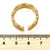 Brass Micro Pave Cubic Zirconia Adjustable Cuff Rings for Women RJEW-U052-01B-G-3
