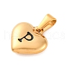 304 Stainless Steel Pendants STAS-P278-01P-G-1-2