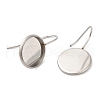 Non-Tarnish 304 Stainless Steel Earring Hooks X-STAS-R123-16C-P-2
