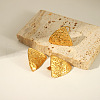 Stainless Steel Stud Earrings & Cuff Rings Sets for Women ZN8337-1-2
