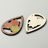 Halloween Theme Printed Wood Big Pendants X1-WOOD-TAC0015-09F-1