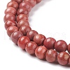 Natural Silver Line Jasper Beads Strands G-P451-02C-4