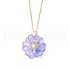 Glass Pendant Necklaces NJEW-MZ00112-10-2