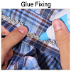 Globleland 3.7M Flower Glass Rhinestone and Iron Cup Chain DIY-GL0006-10-6
