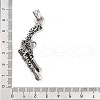 Retro 304 Stainless Steel Pendants STAS-I205-06AS-B-4