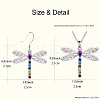 Dragonfly Alloy Rhinestone Pendant Necklaces & Dangle Earrings Sets FS-WGD83DF-01-3