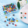 Heart Handmade Millefiori Glass Beads LK-CJ0001-08-5