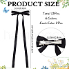 CRASPIRE Big Bowknot Polyester Alligator Hair Clips AJEW-CP0008-39C-2