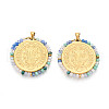 304 Stainless Steel Pendants STAS-N115-27C-G-1