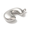 Non-Tarnish Ion Plating(IP) 304 Stainless Steel Pendants STAS-M017-08P-03-2
