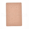 Cardboard Paper Necklace and Earring Display Cards CDIS-WH0013-09-1
