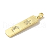 Brass Micro Pave Cubic Zirconia Pendants KK-Z042-15G-01-2