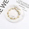 304 Stainless Steel Link Chain Bracelets for Women BJEW-U021-08G-05-1